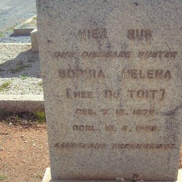 COETZEE Sophia Helena nee DU TOIT 1879-1958