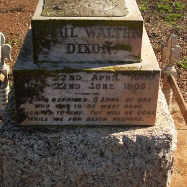 DIXON Cecil Walter 1900-1905