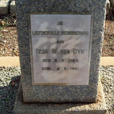 DYK Izak W., van 1908-1941