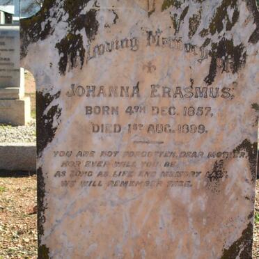 ERASMUS Johanna 1857-1899
