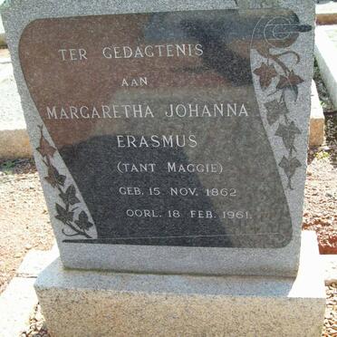 ERASMUS Margaretha Johanna 1862-1961