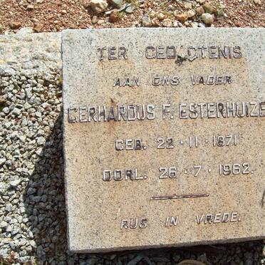 ESTERHUIZEN Gerhardus 1871-1962
