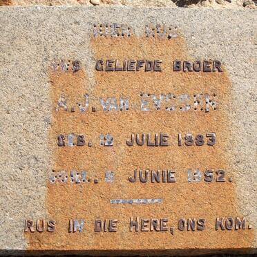 EYSSEN A.J., van 1883-1952