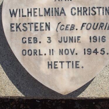 EKSTEEN Wilhelmina Christina nee FOURIE 1916-1945