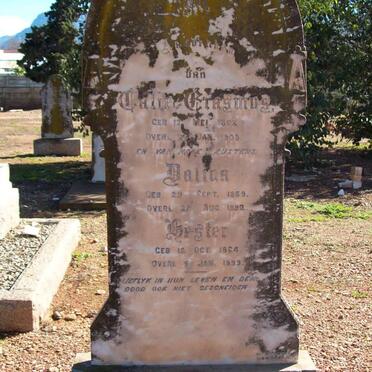 ERASMUS Calie 1852-1908 :: ERASMUS  Dalina 1859-1892 :: ERASMUS Hester 1864-19??