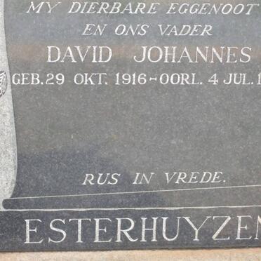 ESTERHUYZEN David Johannes 1916-1959