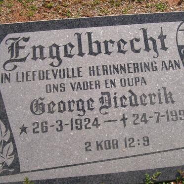 ENGELBRECHT George Diederik 1924-1992