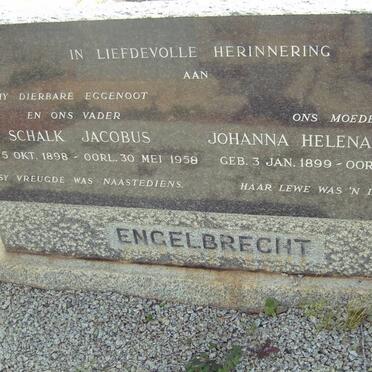 ENGELBRECHT Schalk Jacobus 1898-1958 &amp; Johanna Helena PEROLD 1899-1981