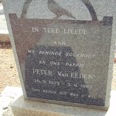 EEDEN Pieter, van 1923-1962