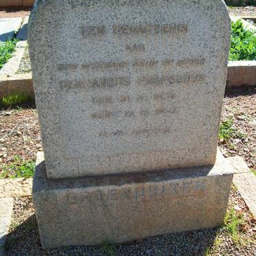 ESTERHUIZEN Gerhardus Fransocius 1934-1952