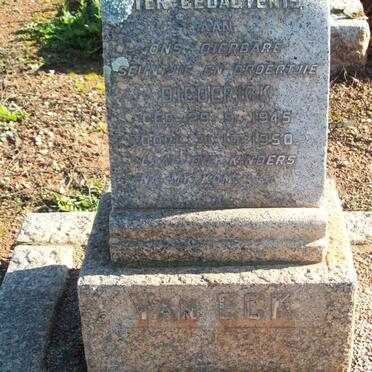 ECK Diederick, van 1945-1950