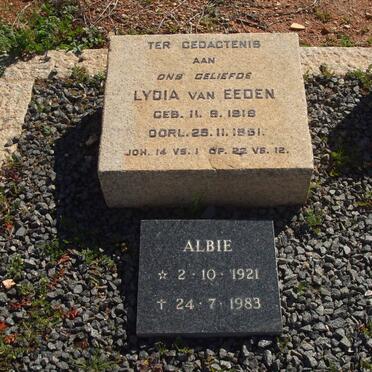 EEDEN Lydia, van  1919-1951 :: VAN EEDEN Albie 1921-1983