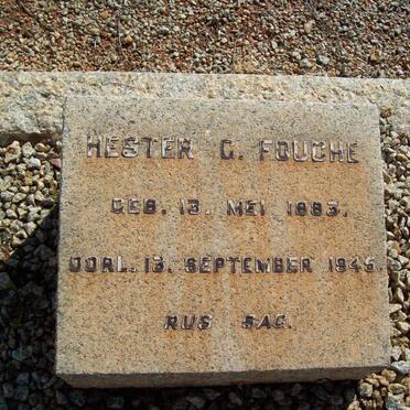 FOUCHE Hester G. 1883-1945