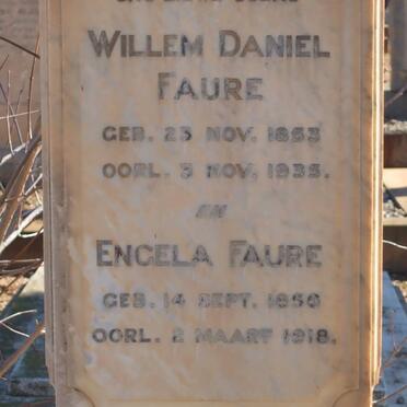 FAURE Willem Daniel 1853-1935 &amp; Engela 1856-1918
