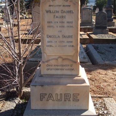 FAURE Willem Daniel 1853-1935 &amp; Engela 1856-1918