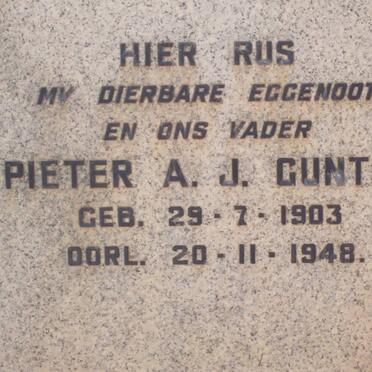 GUNTER Pieter A.J. 1903-1948