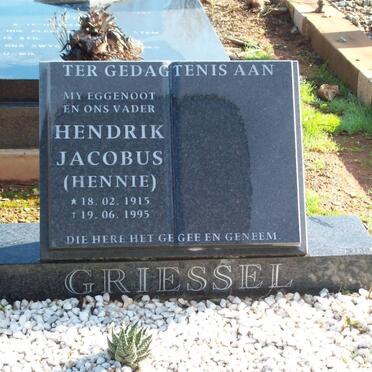 GRIESSEL Hendrik Jacobus 1915-1995