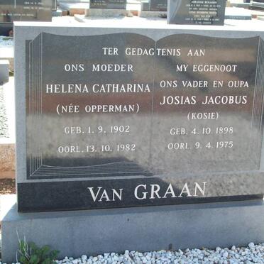GRAAN Josias Jacobus, van 1898-1975 &amp; Helena Catharina OPPERMAN 1902-1982