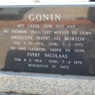 GONON Evert Nicolaas 1914-1979 &amp; Angelene MORTON 1914-1975