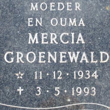 GROENEWALD Mercia 1934-1993