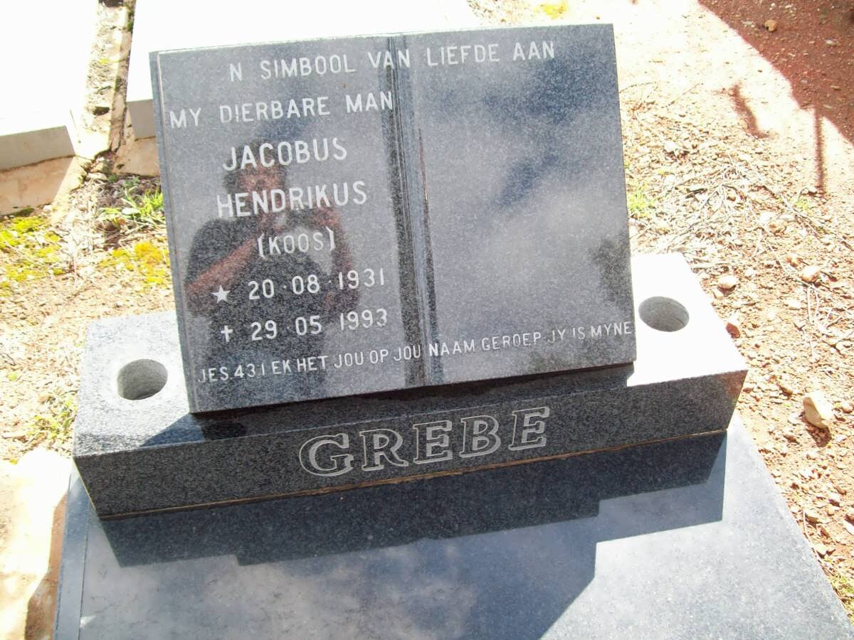 GREBE Jacobus Hendrikus 1931-1993