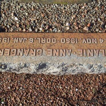 GRANGER Melanie-Annie 1950-1951