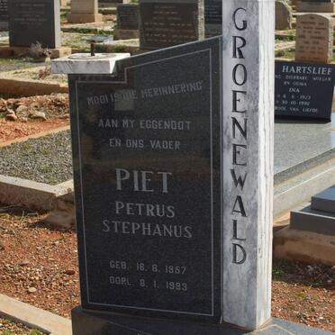 GROENEWALD Petrus Stephanus 1957-1993