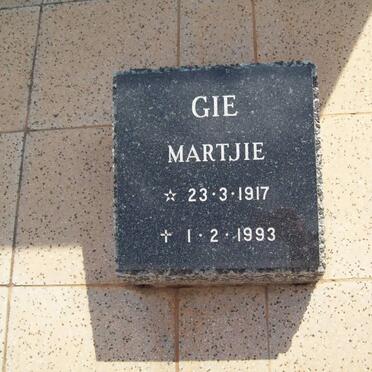 GIE Martjie 1917-1993
