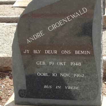 GROENEWALD Andre 1948-1962