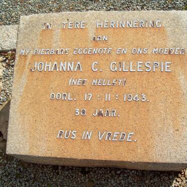 GILLESPIE Johanna C. nee MELLET -1943