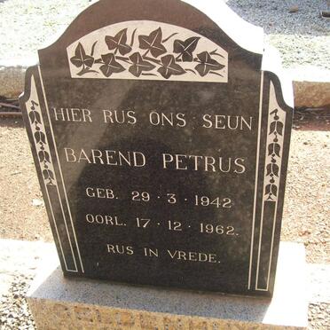 GELDENHUYS Barend Petrus 1942-1962