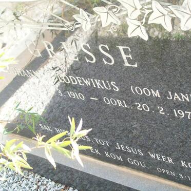 GRESSE Johannes Lodewikus 1910-1976