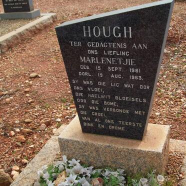 HOUGH Marlenetjie 1961-1963
