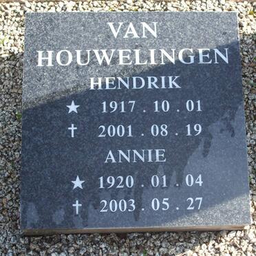HOUWELINGEN Hendrik, van 1917-2001 &amp; Annie 1920-2003