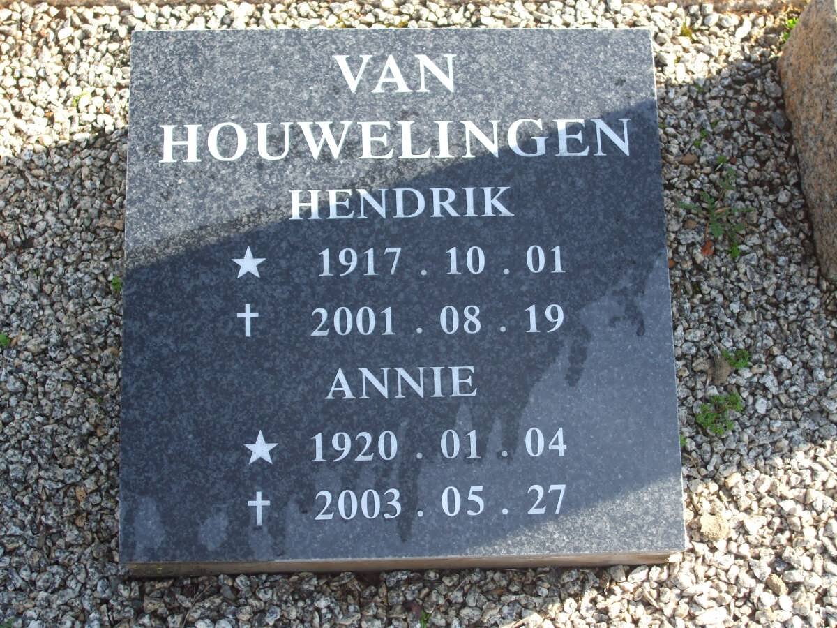HOUWELINGEN Hendrik, van 1917-2001 &amp; Annie 1920-2003