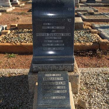 HELM Albertus Petrus 1853-1938 &amp; Hester Susanna DU TOIT 1862-1932 :: HELM Elizabeth Maria 1891-1956
