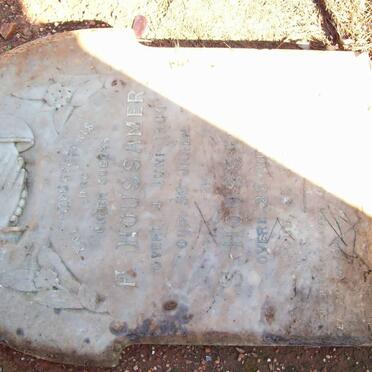 HOUSSAMER F. -1900 &amp; S. -1932