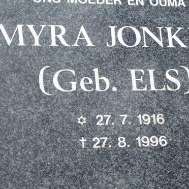 JONKER Myra nee ELS 1916-1996