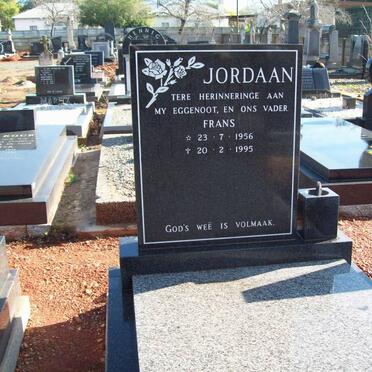 JORDAAN Frans 1956-1995