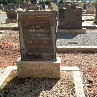 JOOSTE Johannes Abraham 1894-1962