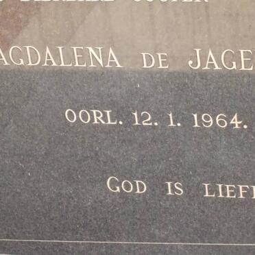 JAGER Magdalena, de -1964