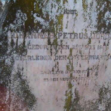 JORDAAN Johannes Petrus 1806-1886