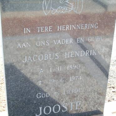 JOOSTE Jacobus Hendrik 1890-1974