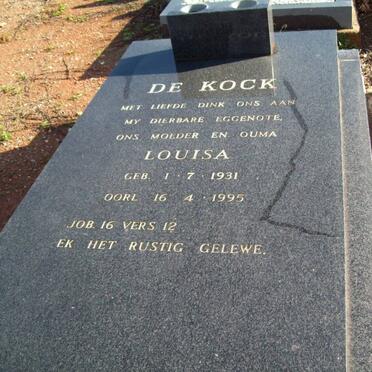 KOCK Louisa, de 1931-1995