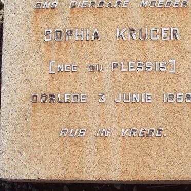KRUGER Sophia nee DU PLESSIS -1959