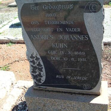 KUHN Andries Johannes 1889-1951