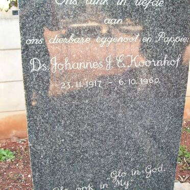 KOORNHOF Johannes J.E. 1917-1960