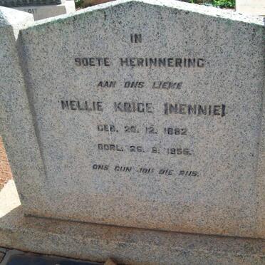 KRIGE Nellie 1882-1955