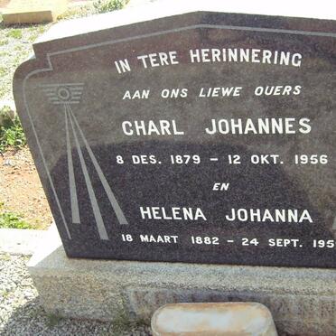 KELLERMANN Charl Johannes 1879-1956 &amp; Helena Johanna 1882-1959