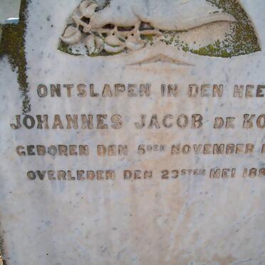 KOCK Johannes Jacob, de 1828-1893